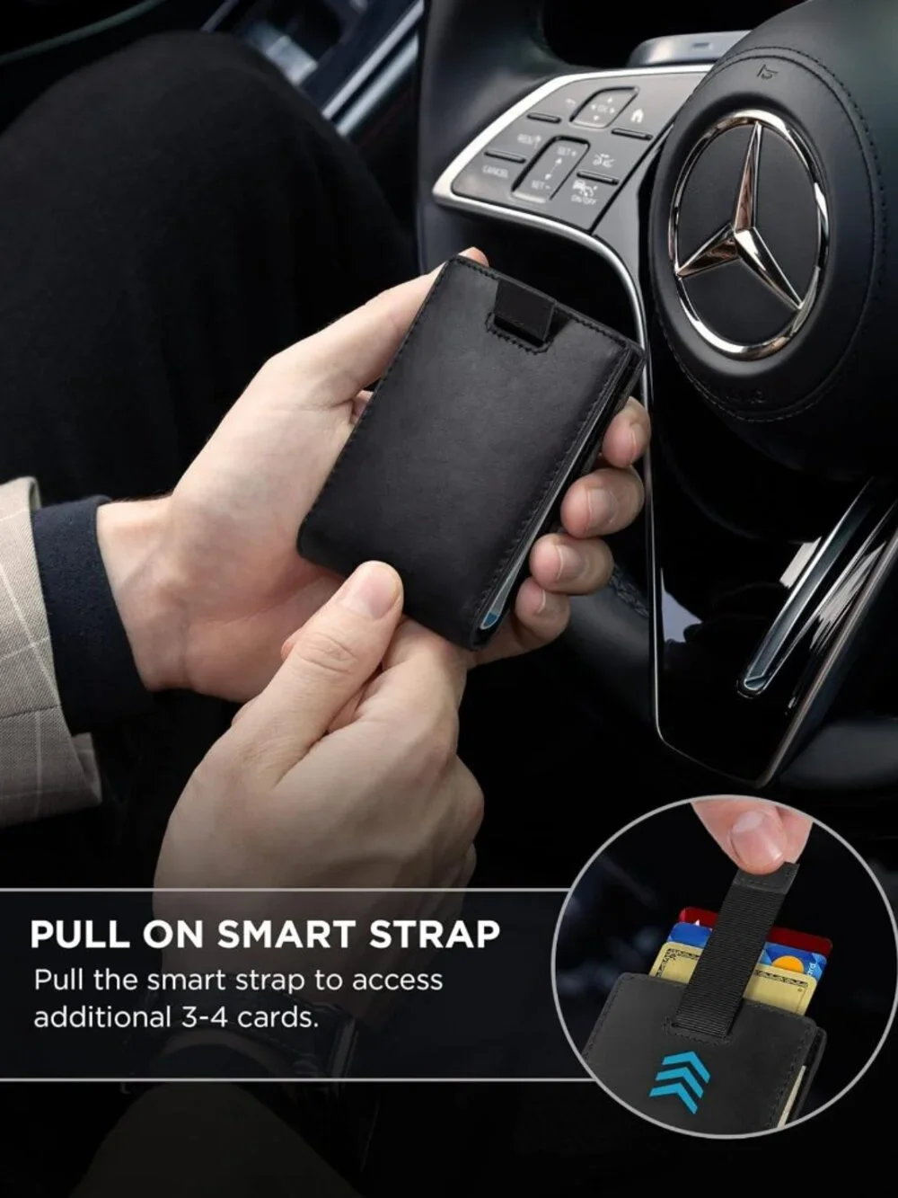 Slim RFID Blocking Bifold Leather Wallet for Men - Minimalist Front Pocket